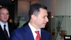 Претседателот на Владата на Македонија Никола Груевски 