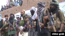 Video grab of a recent gathering of a breakaway Taliban faction in western Afghanistan.
