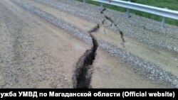 Трасса Колыма-Анадырь на территории Магаданской области