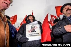 Putinov rejting u velikim gradovima je pao (Fotografija: predizborni protest Moskvi, mart 2018)