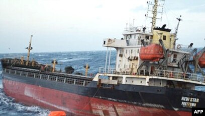The Indian Navy is shadowing a bulk carrier likely taken by Somali pirates  in the Arabian Sea, International
