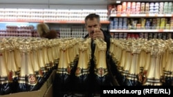 Продажа "Советского шампанского" в супермаркете