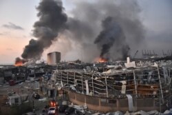 После взрывов в порту Бейрута, 4 августа 2020 г.