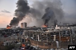 После взрывов в порту Бейрута, 4 августа 2020 г.