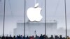 China -- Customers gather for the opening of an Apple Store in Hangzhou, Zhejiang province, January 24, 2015