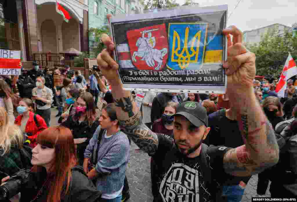 Украинада да Беларуска тилектештик митинги өтүүдө.