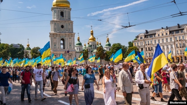 Під час відзначення 1030-річчя хрещення Русі-України. Київ, 28 липня 2018 року