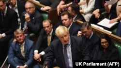 Британ премер-министри Борис Жонсон Өкүлдөр палатасында. 22-октябрь, 2019-жыл.