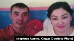 Kezhik Ondar with his wife