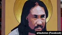 Портрет шамана Александра Габышева