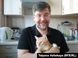 Кирилл Александров и его кот Маннергейм