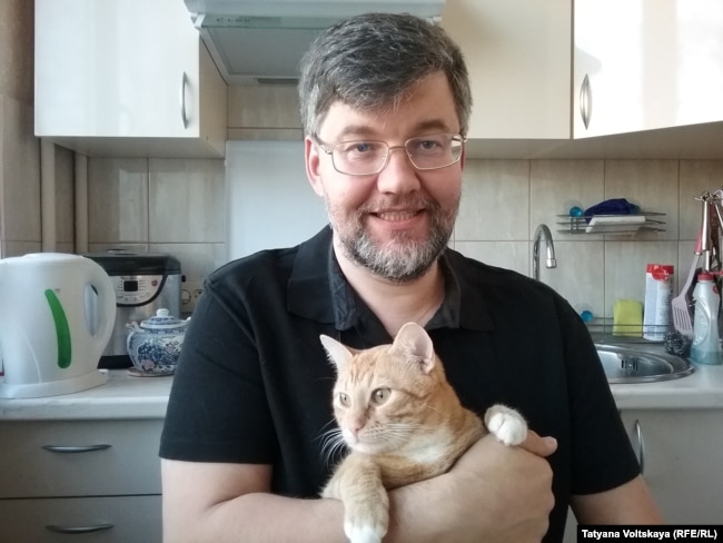 Кирилл Александров и его кот Маннергейм