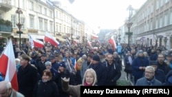 Під час однієї з масових акцій у Варшаві