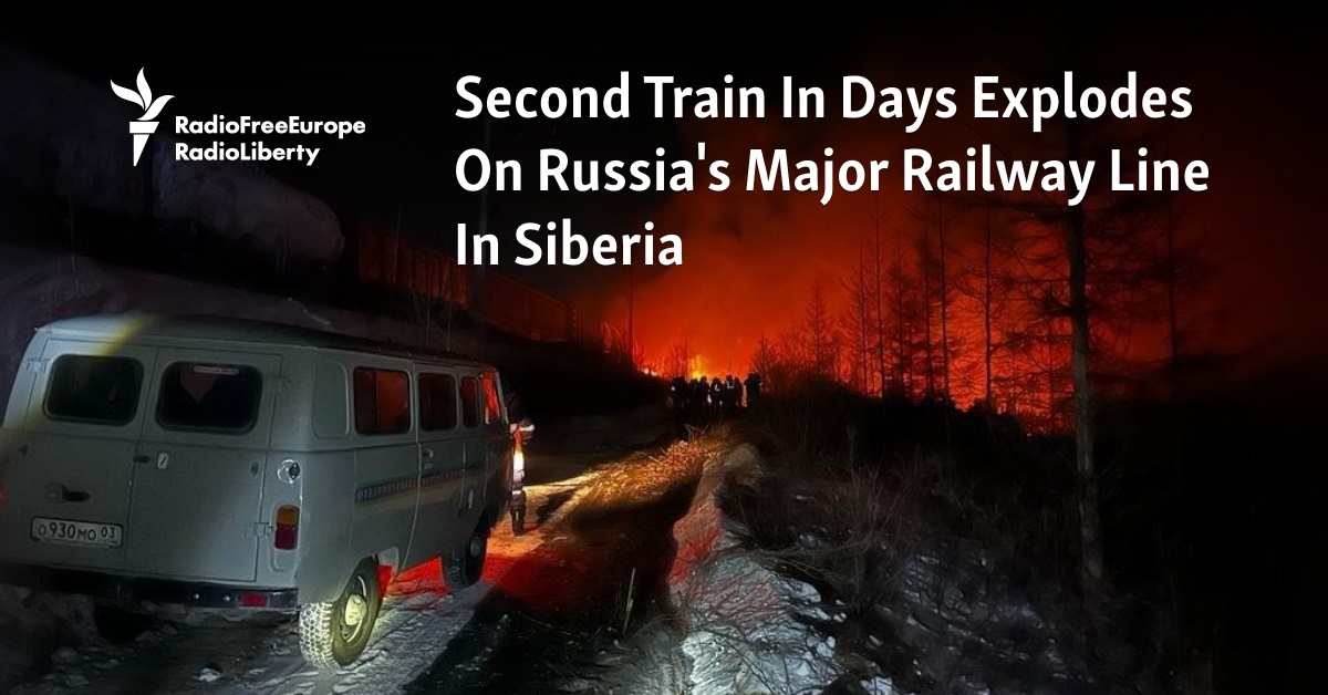 Second Train In Days Explodes On Main Russian Railway Line In Siberia