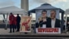 Акция протеста против массового снятия с выборов в Ульяновскую городскую думу кандидатов от КПРФ на площади 30-летия Победы