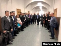 Адвокаты, которые пришли поддержать Хасавова