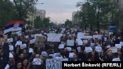 Protest u Novom Sadu, 5. april 2017.