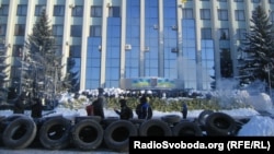 Барикади біля Рівненської ОДА, 24 січня 2014 року