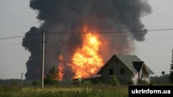 Пожежа на нафтобазі на Київщині, 9 червня 2015 року