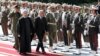 Iranian President Hassan Rohani (L) and visiting Afghan President Ashraf Ghani in Tehran in April.