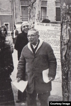 Jean-Paul Sartre və Michel Foucault 1968-ci il Fransa tələbə hərəkatı zamanı.