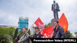 Сторонники КПРФ провели митинг в Сочи, на котором озвучили политические требования