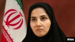 Iran -- Laya Jonaidi (L), also spelled,Vice President of Iran for Legal Affairs, undated