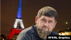 Кадыров и Франция, коллаж