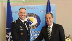 Šef misije NATO u BiH Vilijam Edvards i ministar obrane BiH Sifet Podžić