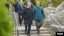 Владимир Путин и Герман Греф в Ялте 23 ноября 2018 года