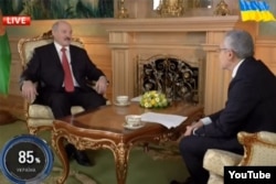 Савик Шустер берет интервью у Александра Лукашенко, март 2014 года
