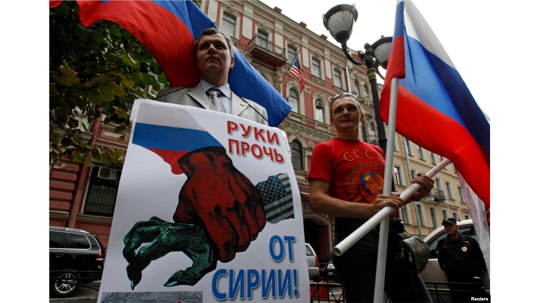 Русские патриоты - против американской политики в Сирии. Петербург