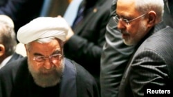 تصویری از حسن روحانی و محمد جواد ظریف در آمریکا