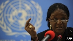 Пратеникот на Обединетите нации за сексуално насилство Заинаб Бангура 