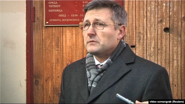 Russian lawyer Nikolai Gorokhov fell from a window of his Moscow apartment building, one day before he was scheduled to appear in court in a case related to Sergei Magnitsky's death. (file photo)
