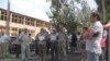 Armenia - Workers of a chemical plant in Vanadzor demand their back wages, 13Aug2016.