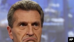 EU Energy Commissioner Guenther Oettinger