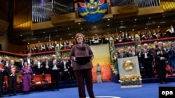 Светлана Алексиевич после вручения Нобелевской премии