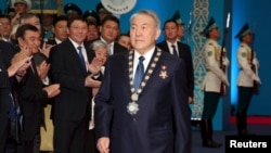 Нурсултан Назарбаев на церемонии инаугурации президента Казахстана. Астана, 29 апреля 2015 года.