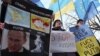 Мітинг противників російської агресії в Криму під стінами німецького посольства, Київ, 11 березня 2014 року