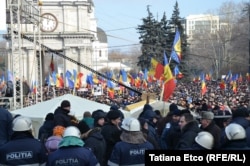 La protestele de la Chișinău