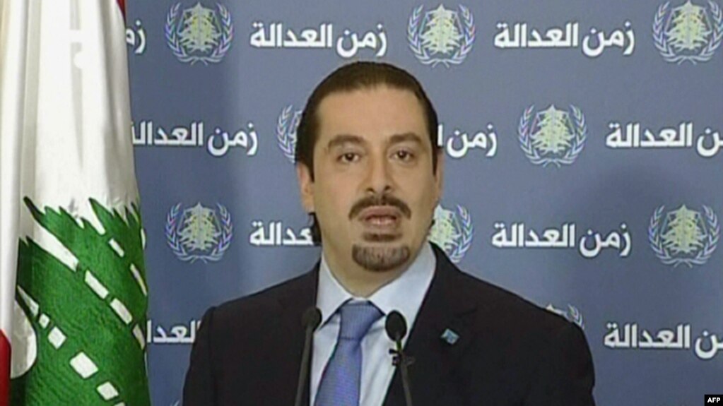 سعد حریری، نخست‌وزیر لبنان که روز شنبه استعفا کرد