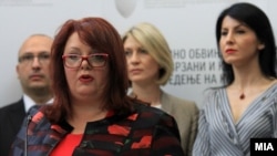 Special Public Prosecutor Katica Janeva (second from left)