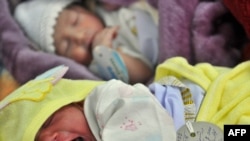 Кабул қаласындағы Малалай перзентханасында жаңа туған сәбилер. Кабул, 17 қазан 2011 жыл