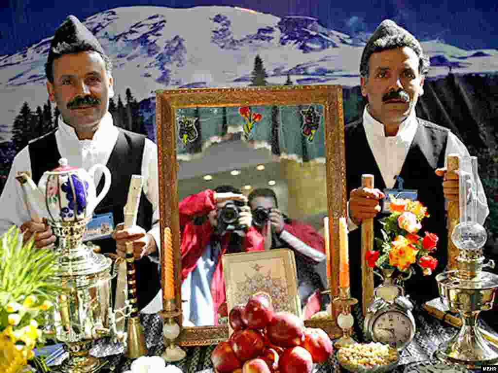 سفره هفت سین در جشن ثبت ملی نوروز. عکس از مهر