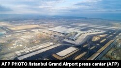 میدان هوایی جدید بین المللی شهر استانبول ترکیه. ۳ اکتوبر ۲۰۱۸ / AFP PHOTO /Istanbul Grand Airport press center (AFP)