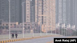 Китайский город Ухань, признанный эпицентром вспышки коронавируса. 28 января 2020 года.