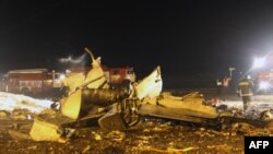 Місце катастрофи пасажирського «Боїнга-737» в Казані, 18 листопада 2013 року