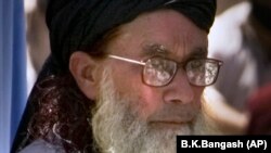 FILE: Believed to be in his 90s, Sufi Muhammad was the head of the banned group Tehreek Nifaz-e Shariat Muhammadi and the father-in-law of Maulana Fazlullah, the leader of the Pakistani Taliban.