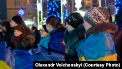 Луганский Евромайдан, декабрь 2013 года. Фото Александра Волчанского